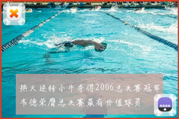 热火逆转小牛夺得2006总决赛冠军韦德荣膺总决赛最有价值球员